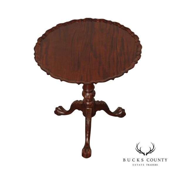 Chippendale Style Mahogany Tilt-Top Pie Crust Table