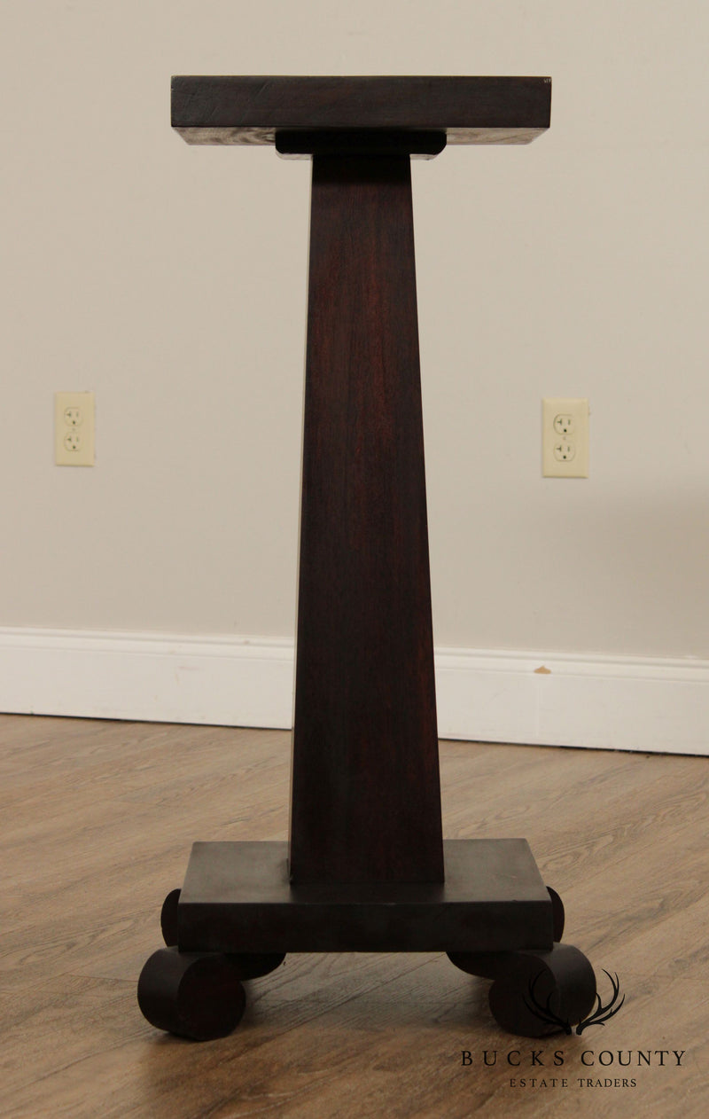 Antique American Empire Style Mahogany Pedestal