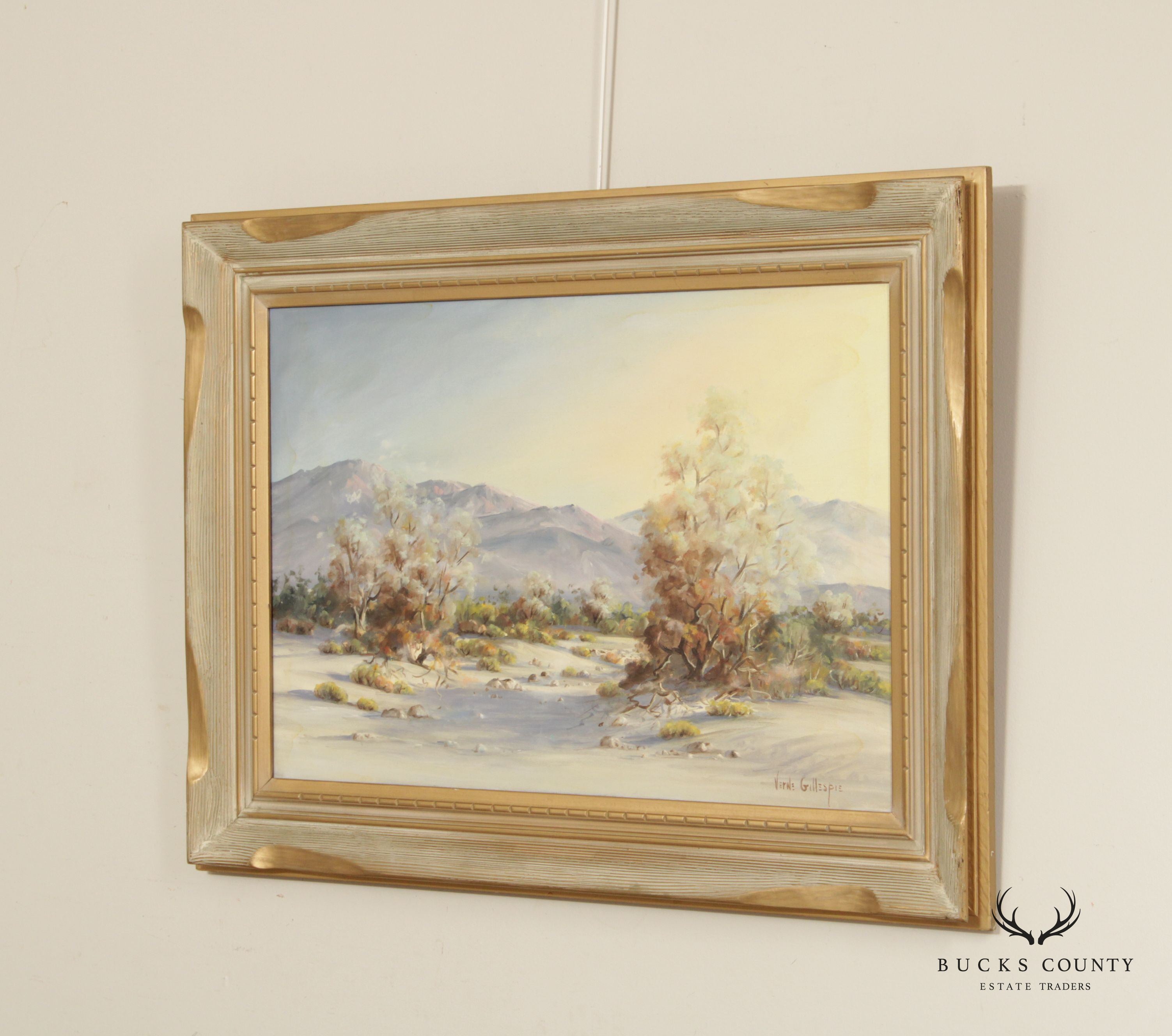 Verne Gillespie California Desert Plein Air Landscape Original Painting