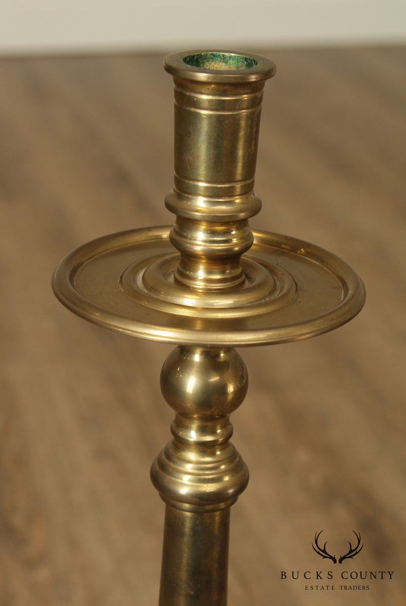 Quality Brass Floor Candle Holder