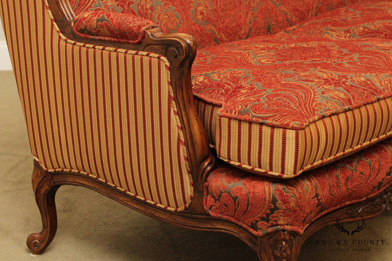 French Louis XV Style Custom Upholstered Loveseat
