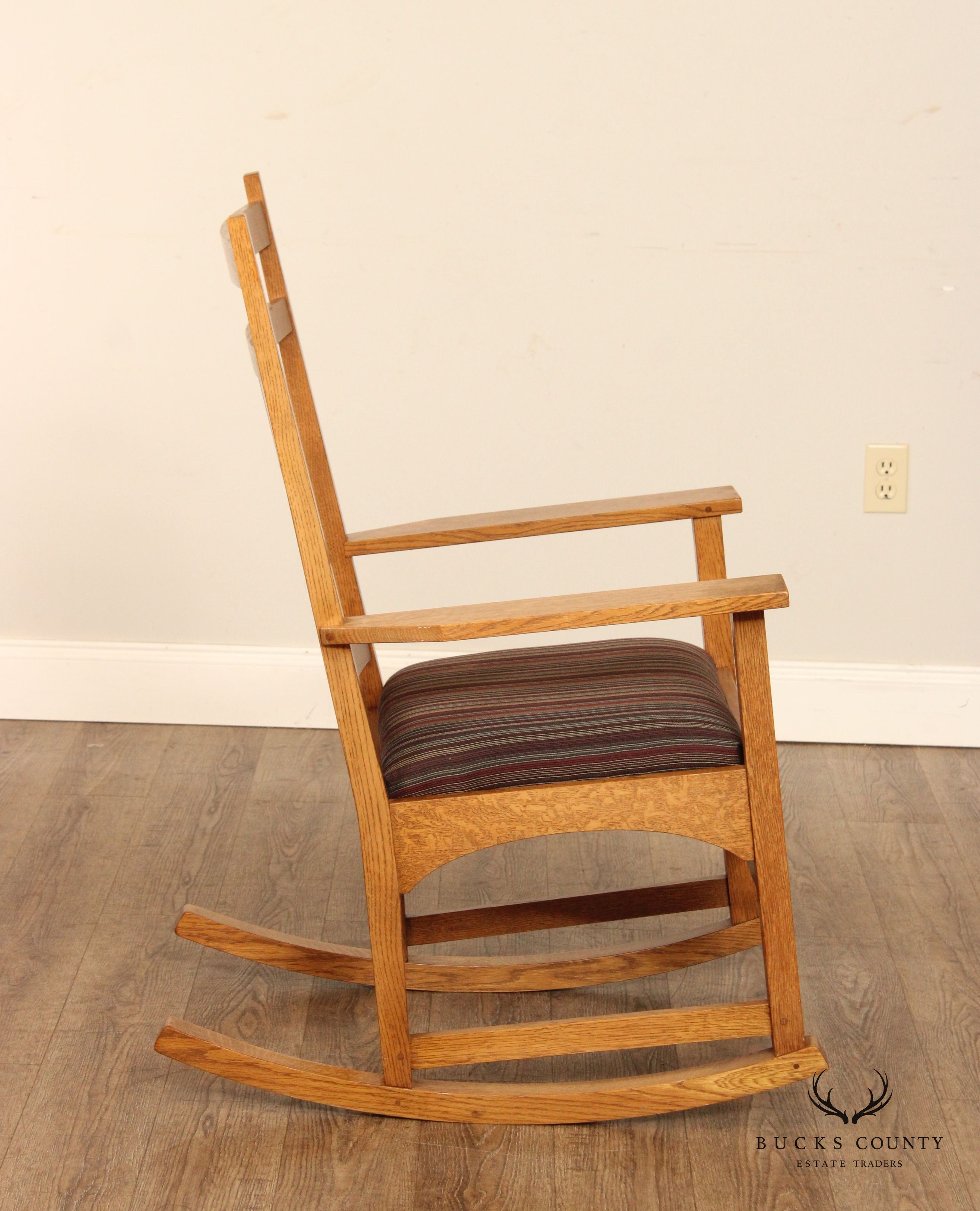 Stickley Mission Collection Harvey Ellis Oak Rocking Chair