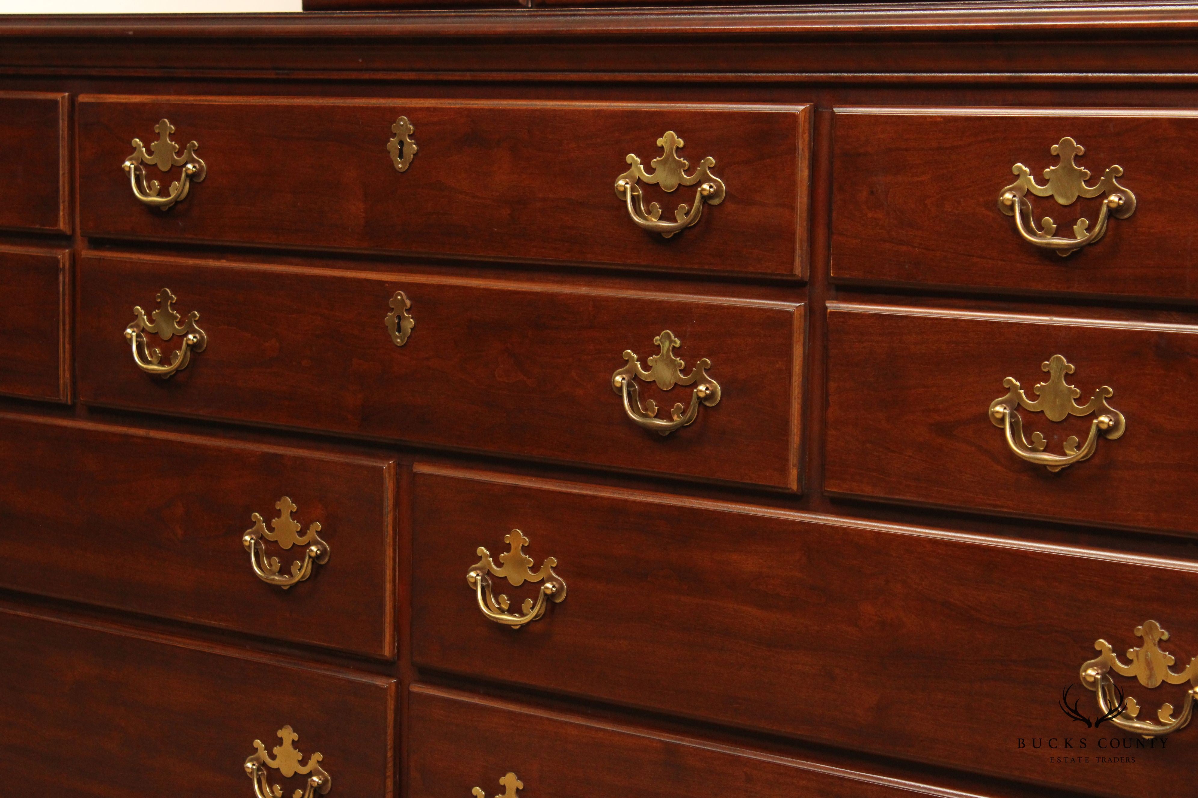 Drexel Heritage Vintage Cherry Dresser with Mirror