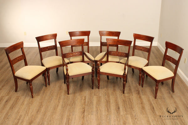 Ethan Allen British Classics Set Eight Dining Chairs