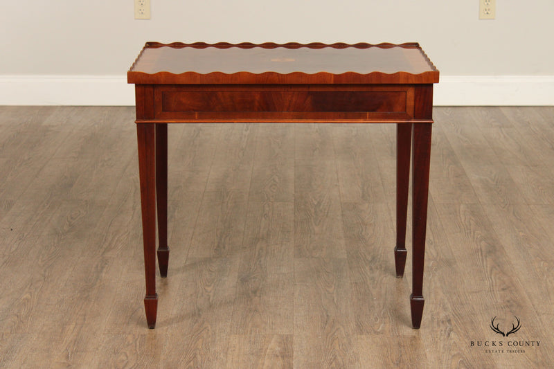 Hekman Federal Style Mahogany Inlaid Side Table