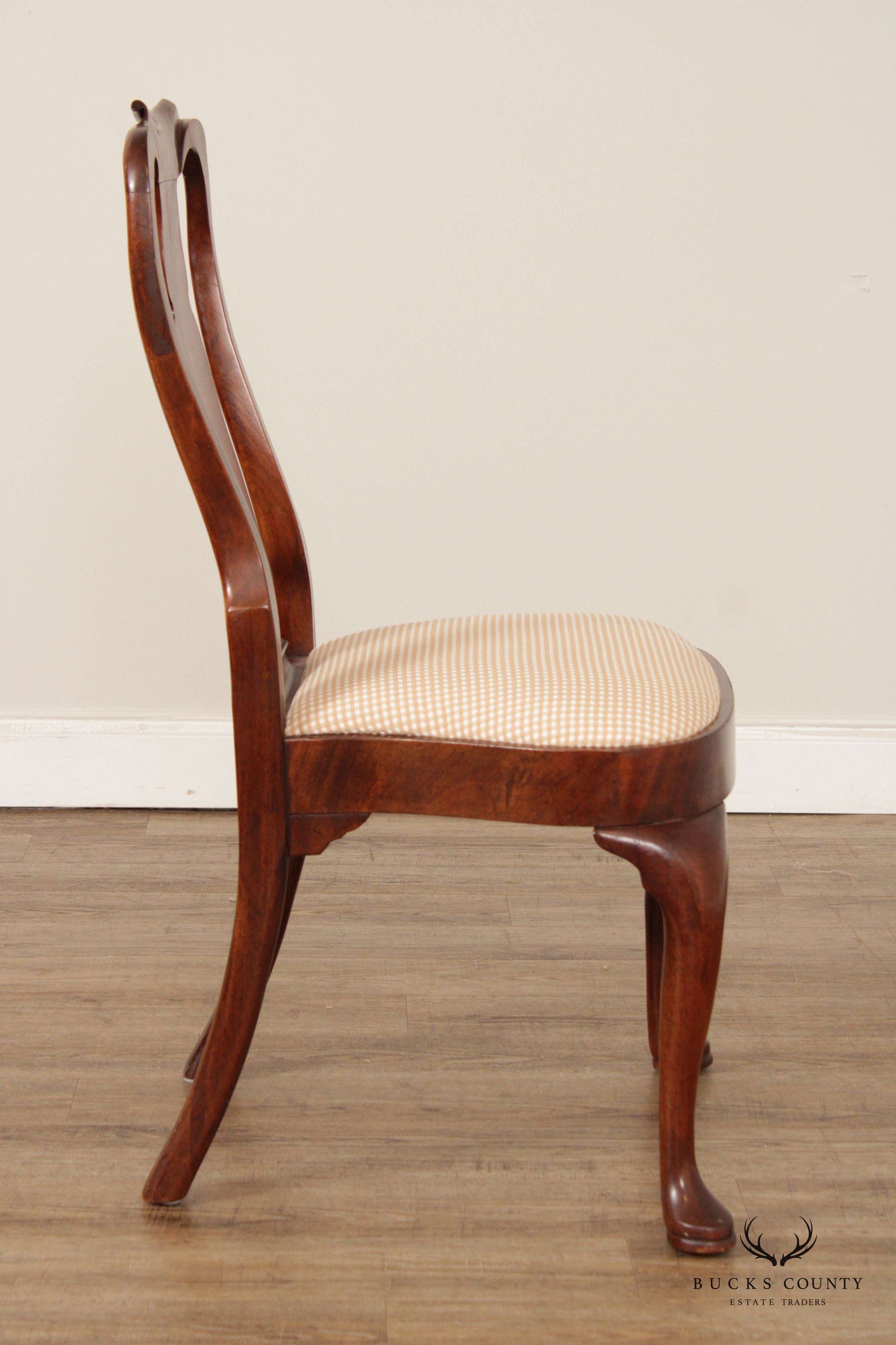 Hickory Chair Queen Anne Style Mahogany Side Chair