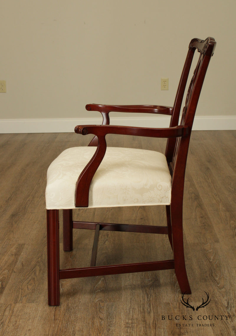 Kindel Chippendale Style Mahogany Armchair (B)