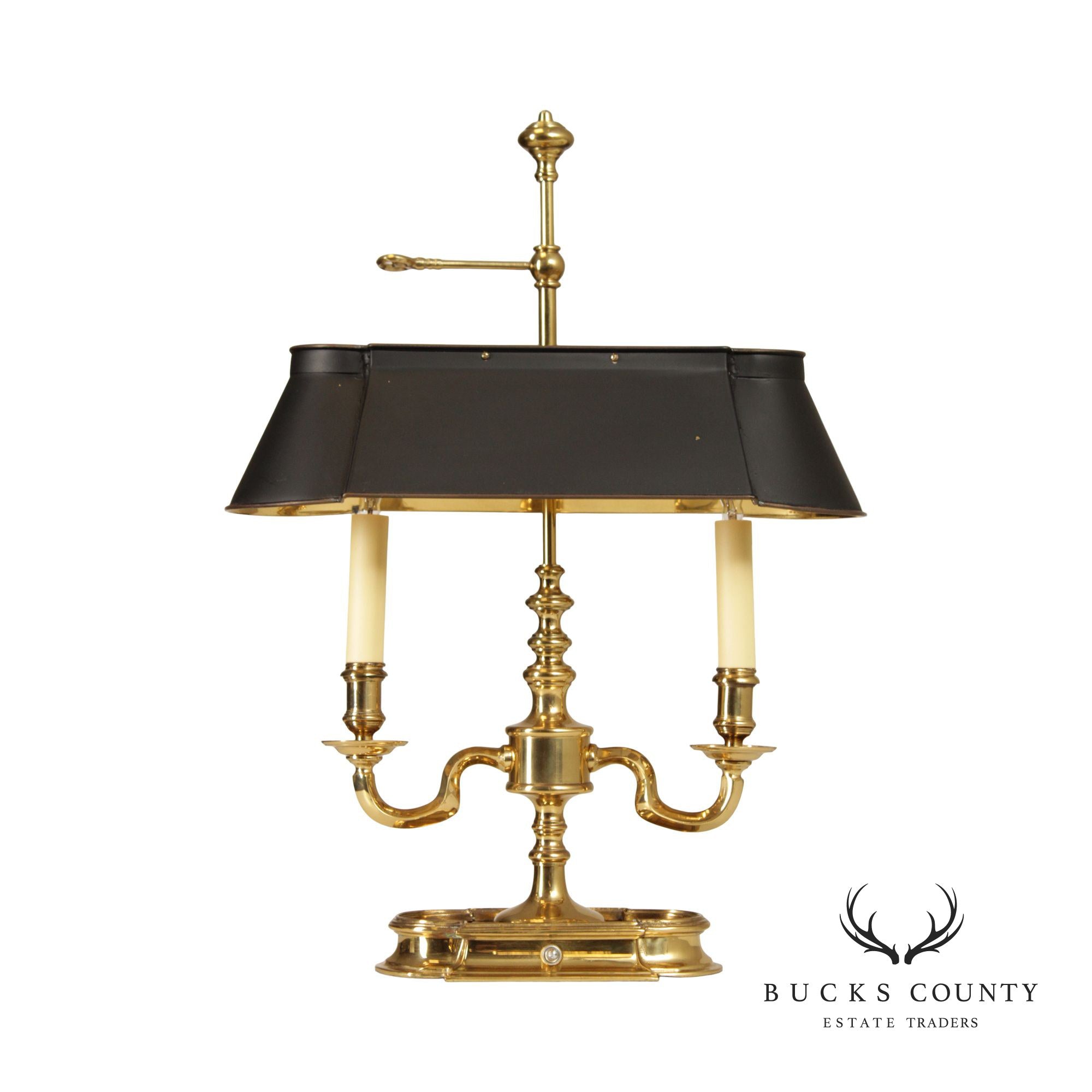 REGENCY NEOCLASSICAL STYLE  BRASS BOUILLOTTE TABLE LAMP