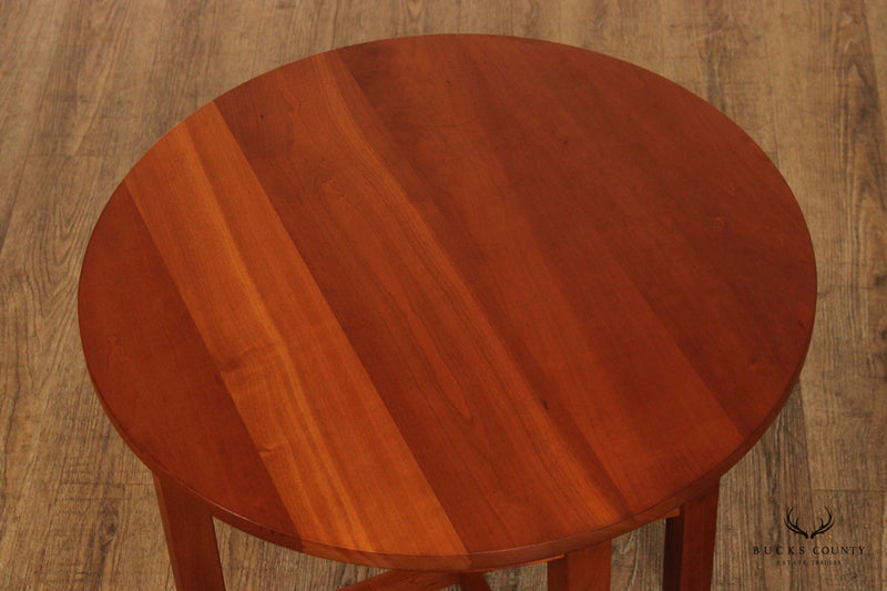 Stickley Mission Collection Cherry Round Lamp Table