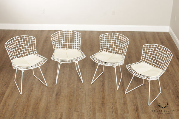 Knoll Mid Century Modern Style Set of Four Wire Dining Chairs