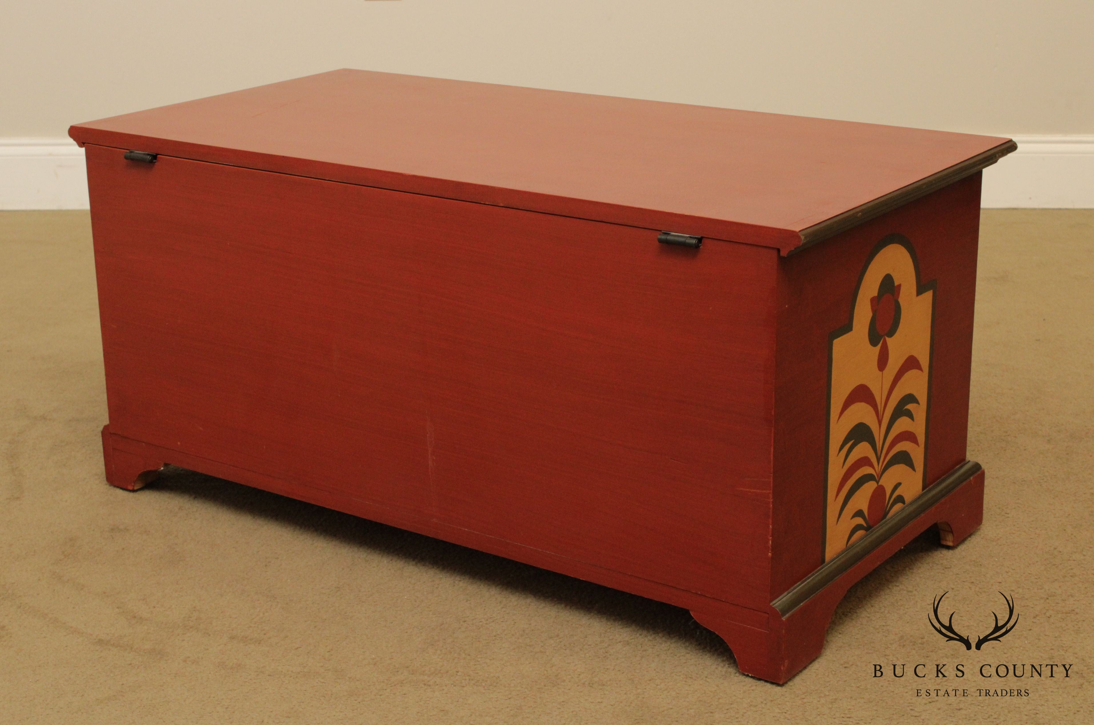 Hand Painted Lehigh County Blanket Chest