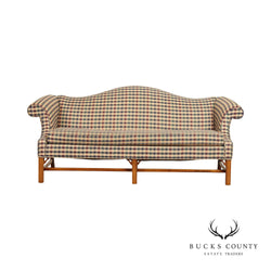 Ethan Allen Chippendale Style Camelback Sofa
