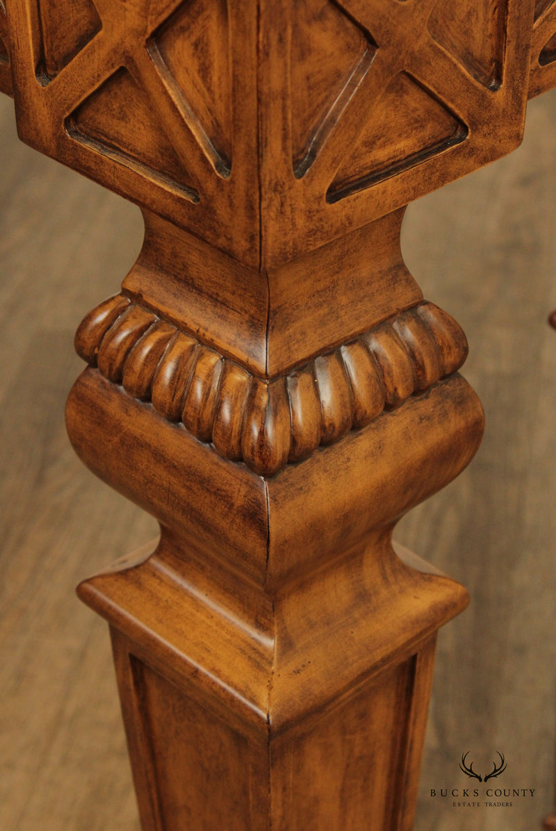 French Neoclassical Style Long Carved Wood Console