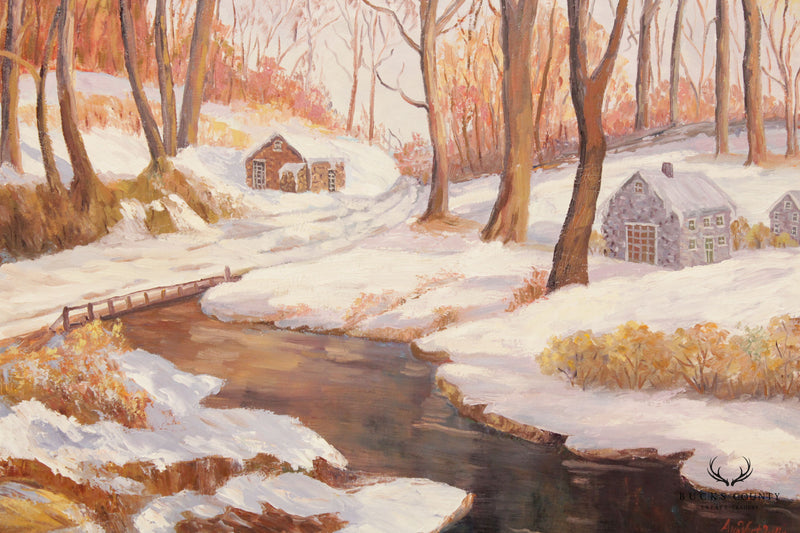 Ann Yost Whitesell 'Winter Fantasy' Landscape Original Oil Painting