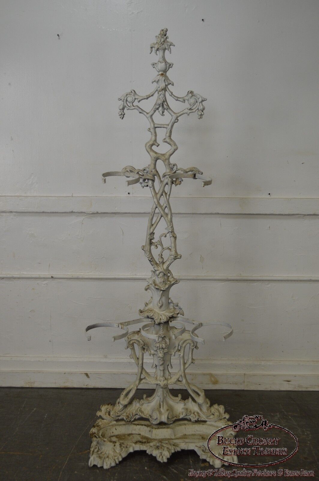 Antique 19th Century Victorian Cast Iron Hall Stand