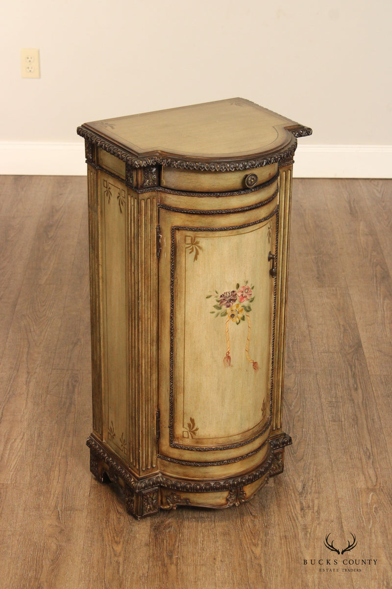 Pulaski French Style Paint Decorated Pedestal Chest