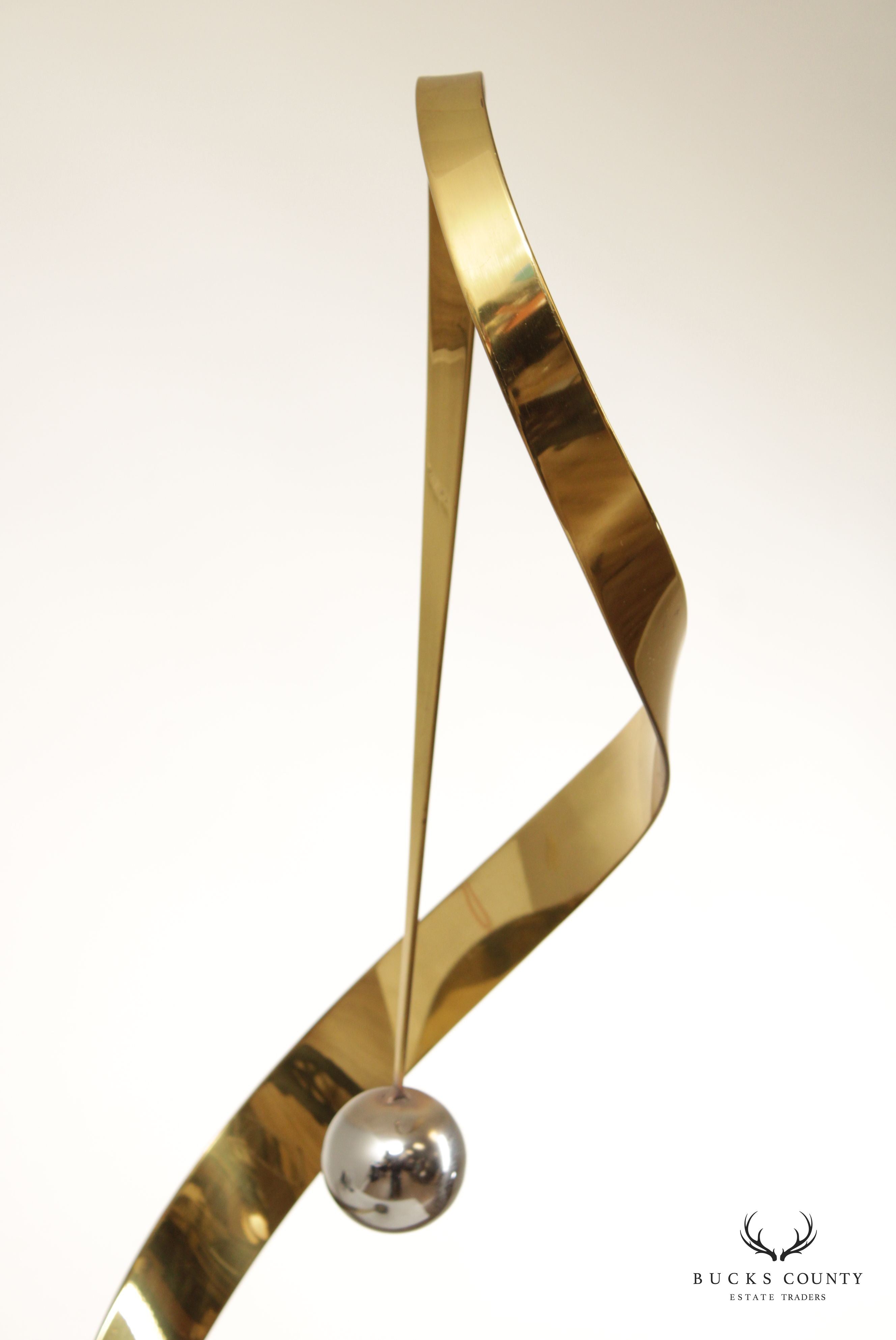 Curtis Jere Modern Kinetic Ribbon Sculpture