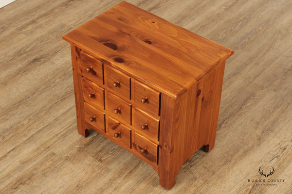 Ethan Allen Pine Apothecary Style Chest Nightstand