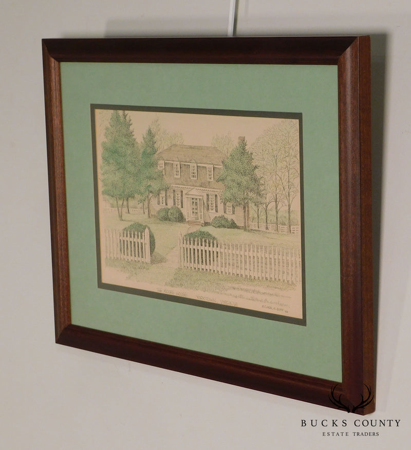 Clark M. Goff Framed Print "The Moore House, Yorktown, VA"