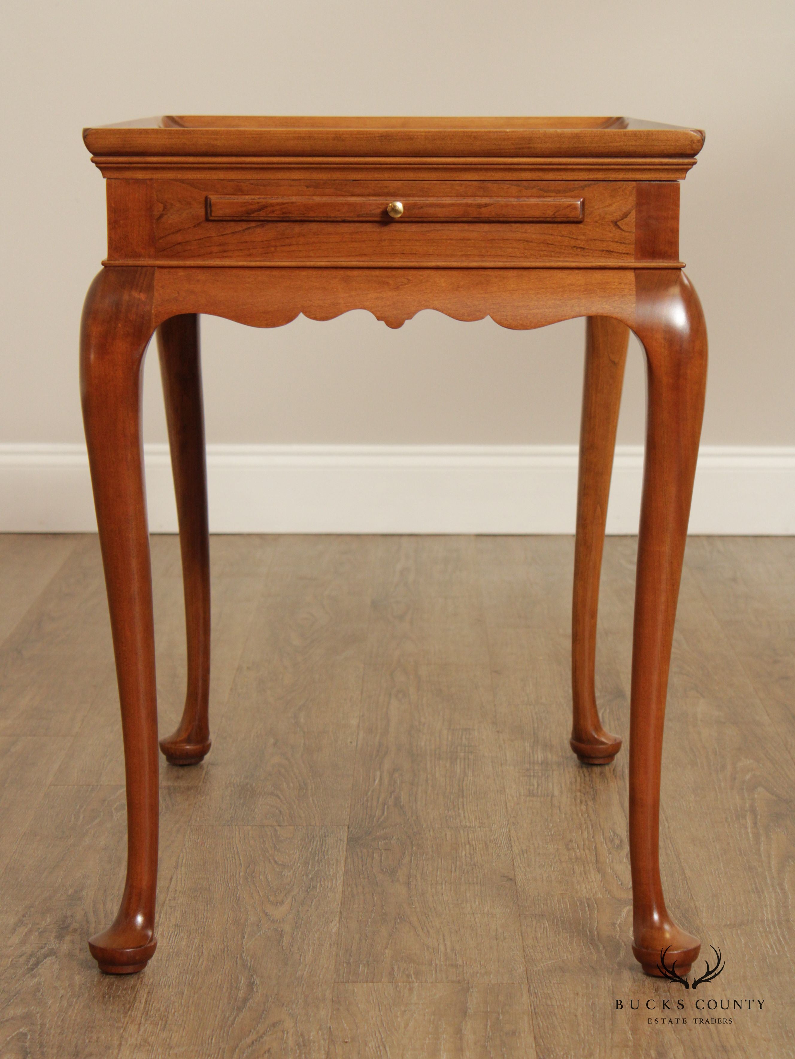 Stickley Queen Anne Style Cherry Tea Table