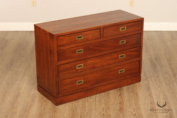 Ethan Allen Vintage Campaign Style Cherry Chest of Drawers