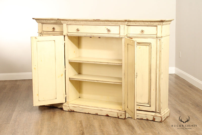 HABERSHAM PROVINCIAL STYLE PAINTED SIDEBOARD CREDENZA