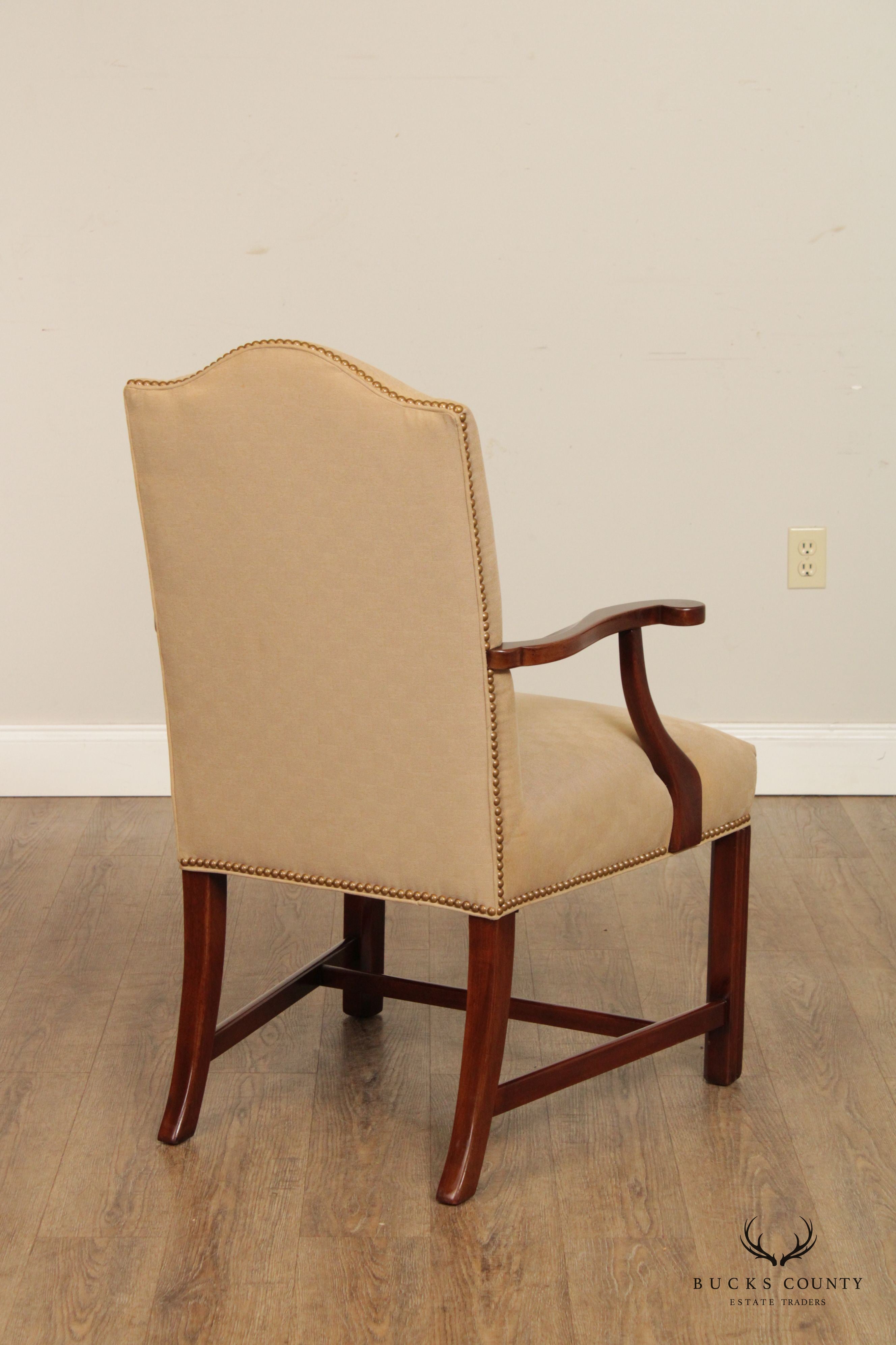 Chippendale Style Mahogany Frame Lolling Armchair