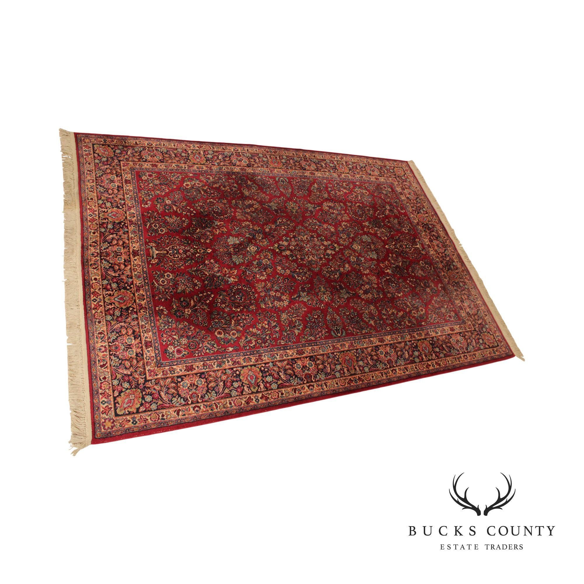 Karastan Red Sarouk 8.8 x 12 Wool Area Rug