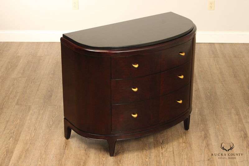 Thomasville Contemporary 'Nocturne' Granite Top Bowfront Chest