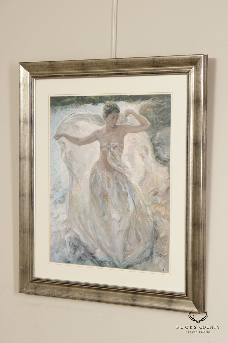 Jose Royo 'The Ballerina' Art Print, Custom Framed