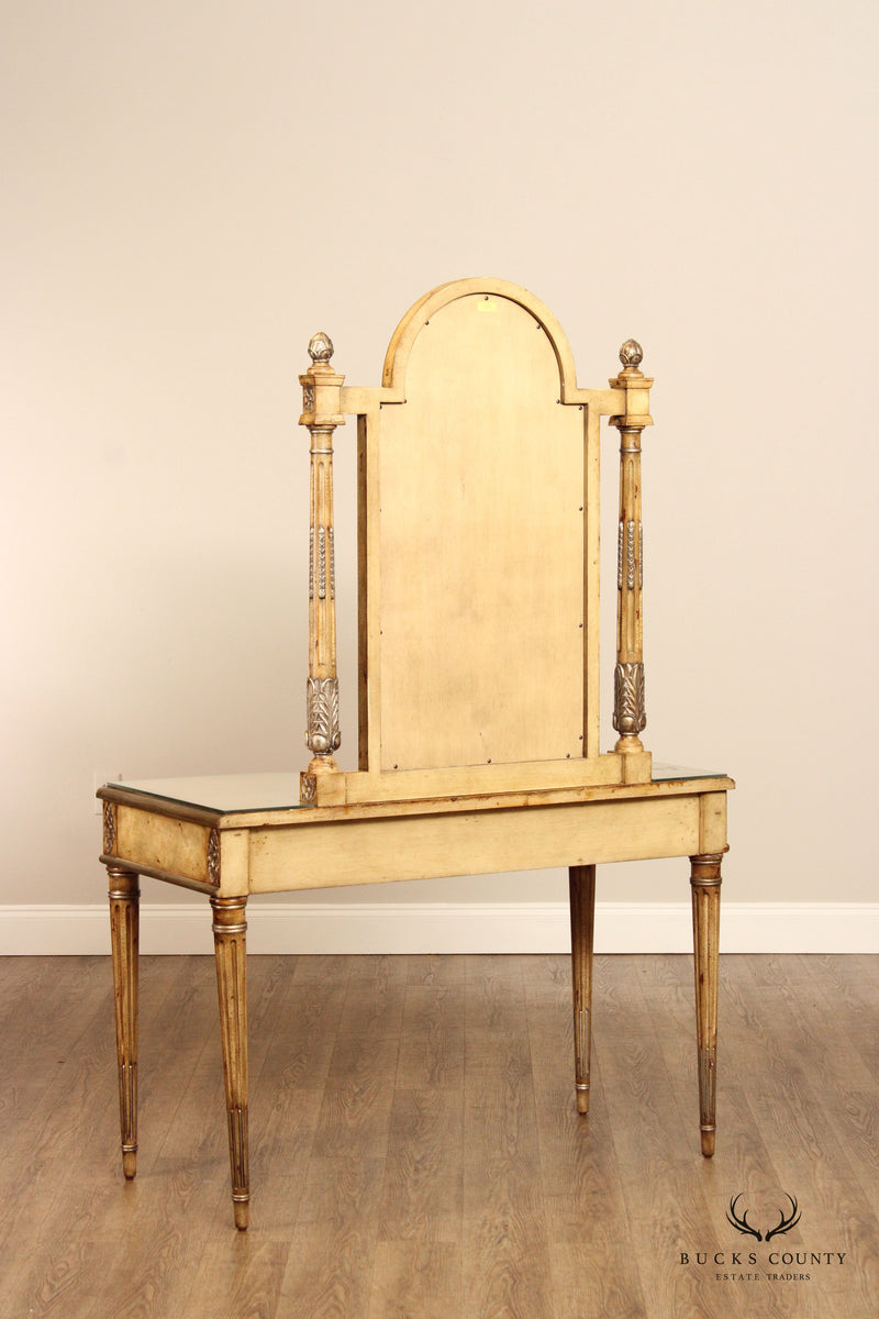 La Barge French Louis XVI Style Vanity and Mirror