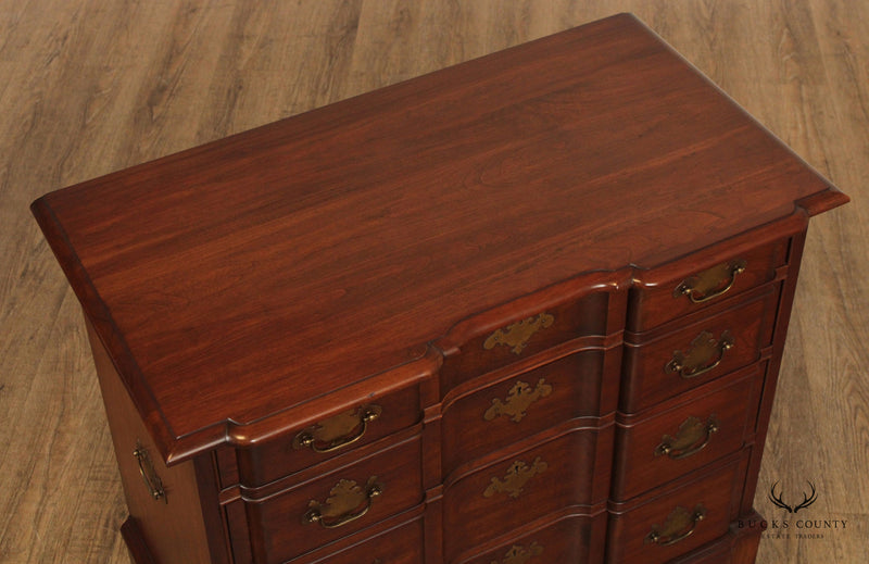 Pennsylvania House Chippendale Style Cherry Block Front Chest of Drawers