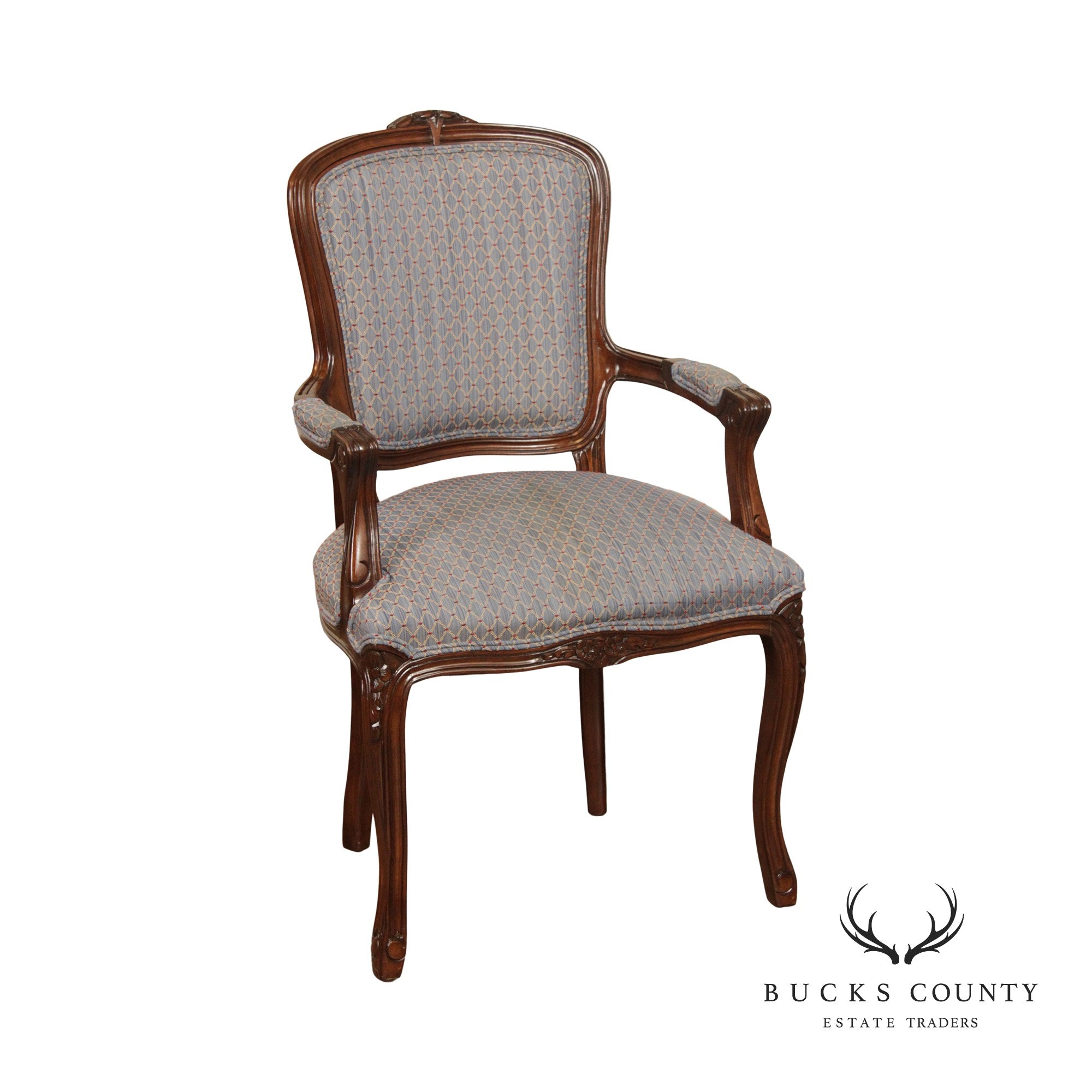 French Louis XV Style Fauteuil Armchair