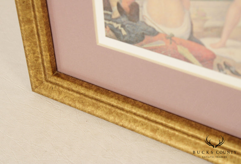 Georges Seurat 'Models' Custom Framed Fine Art Print