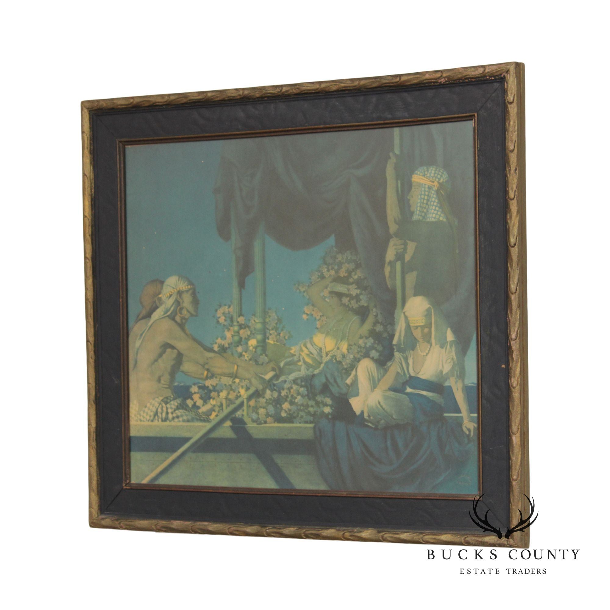 Maxfield Parrish Framed 'Cleopatra' Print