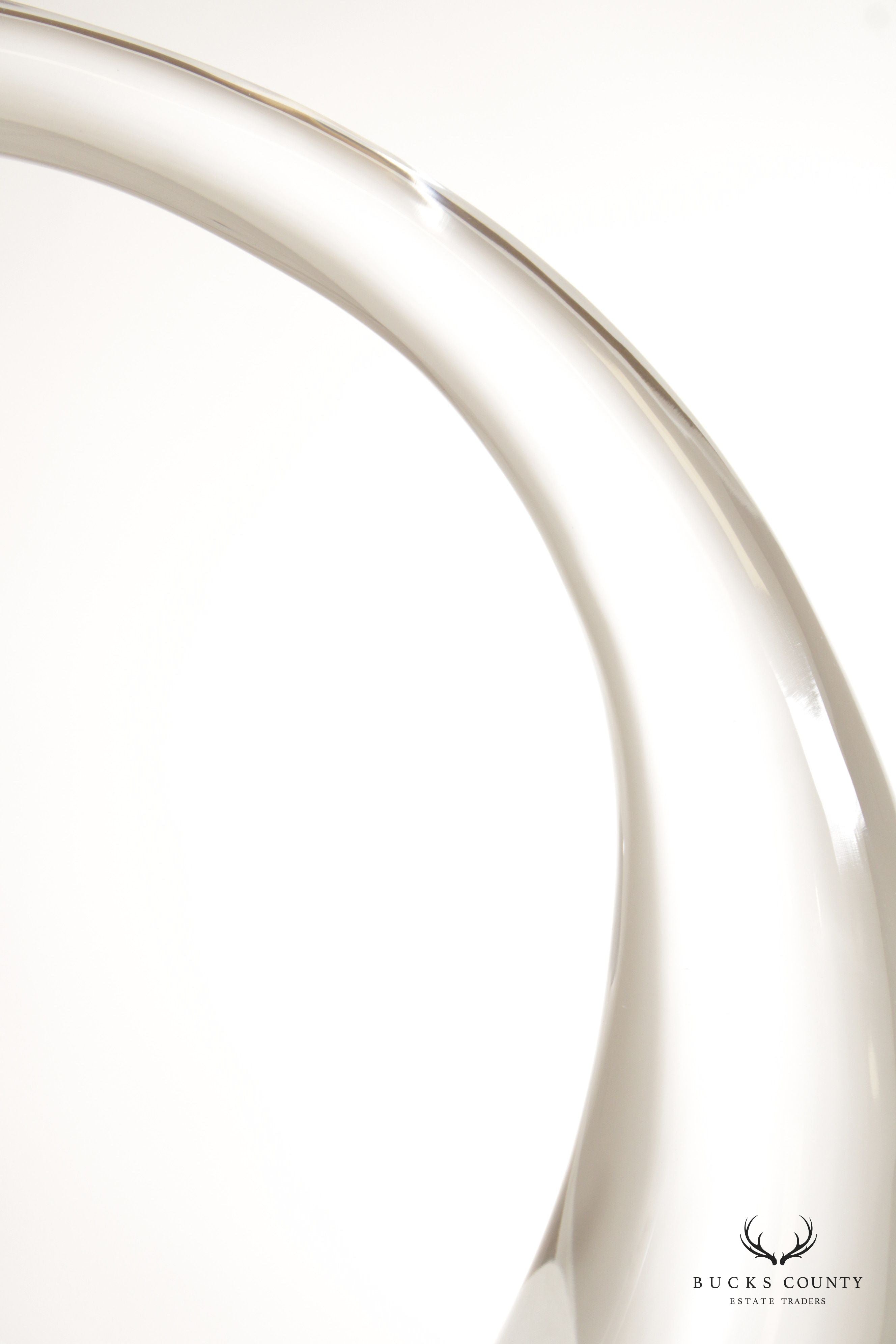 Pino Signoretto Free Form Clear Glass Sculpture