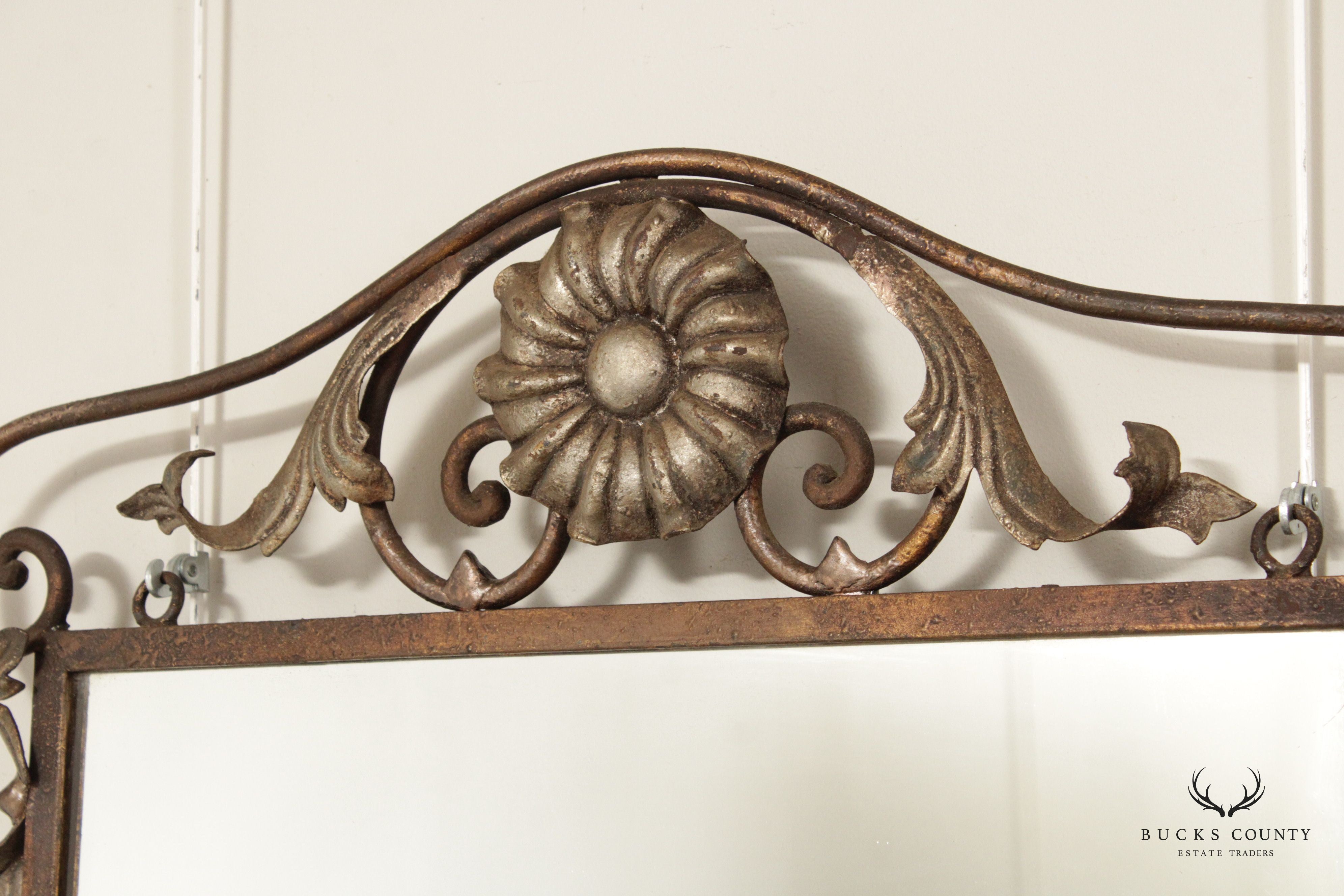 Tuscan Style Scrolled Iron Work Wall Mirror