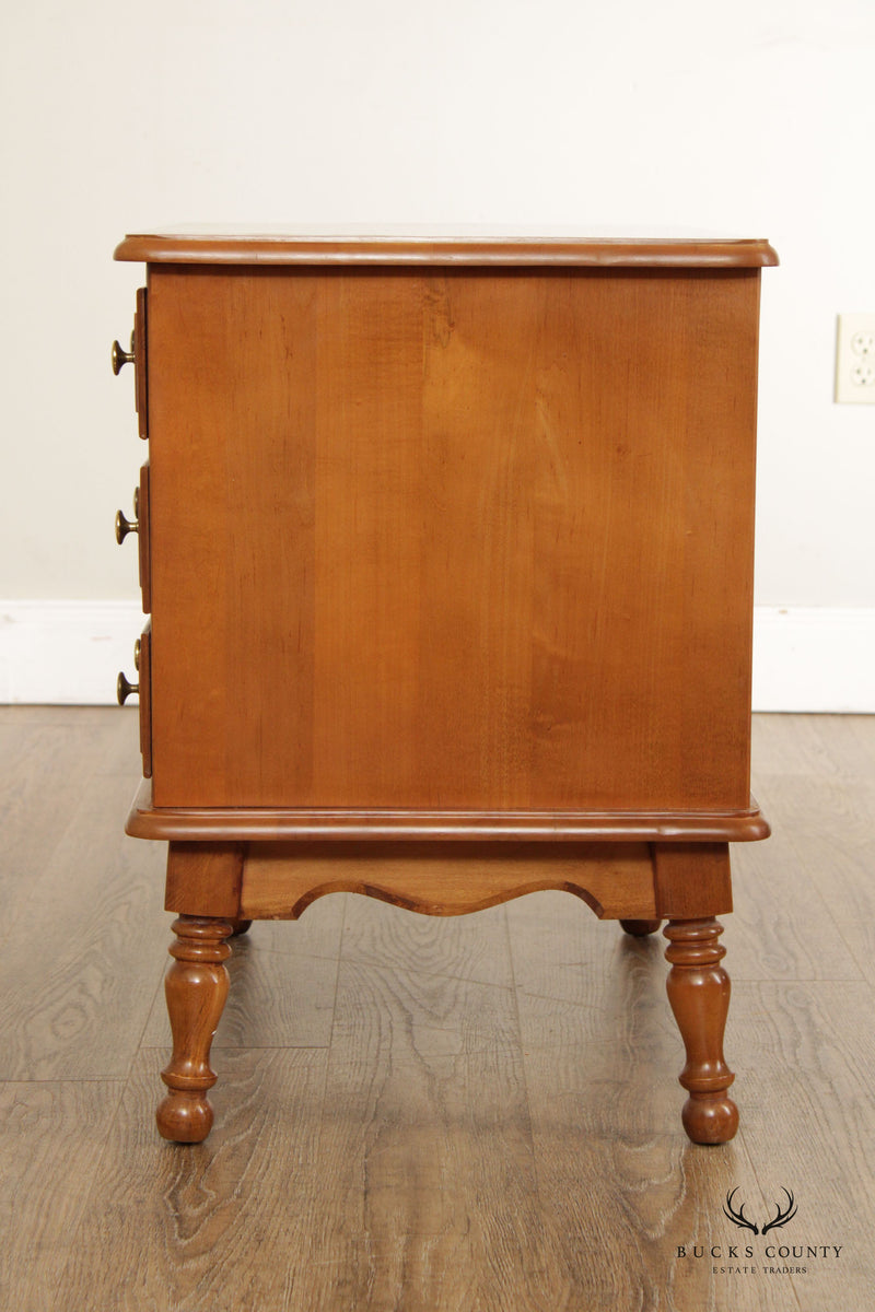 Athens Table Company Vintage Solid Maple Nightstand Chest