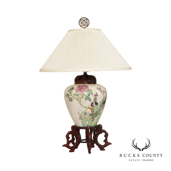 Chapman Asian Style Porcelain Ginger Jar Table Lamp