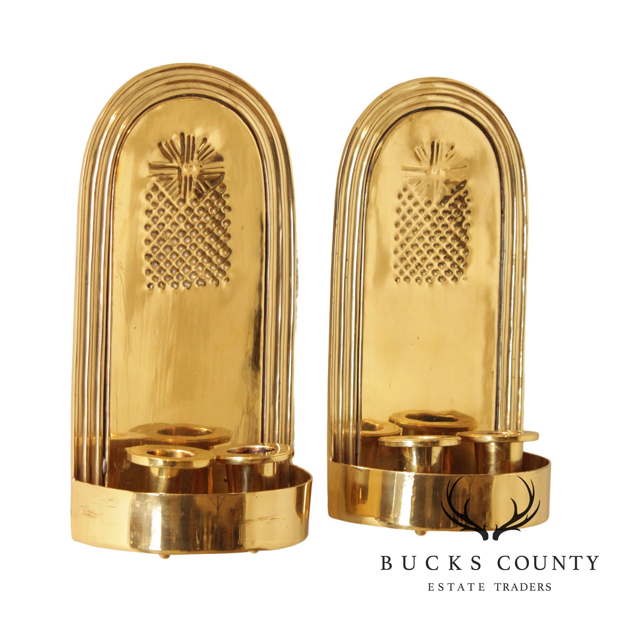 Brassworks Co. Brass Candle Wall Sconces