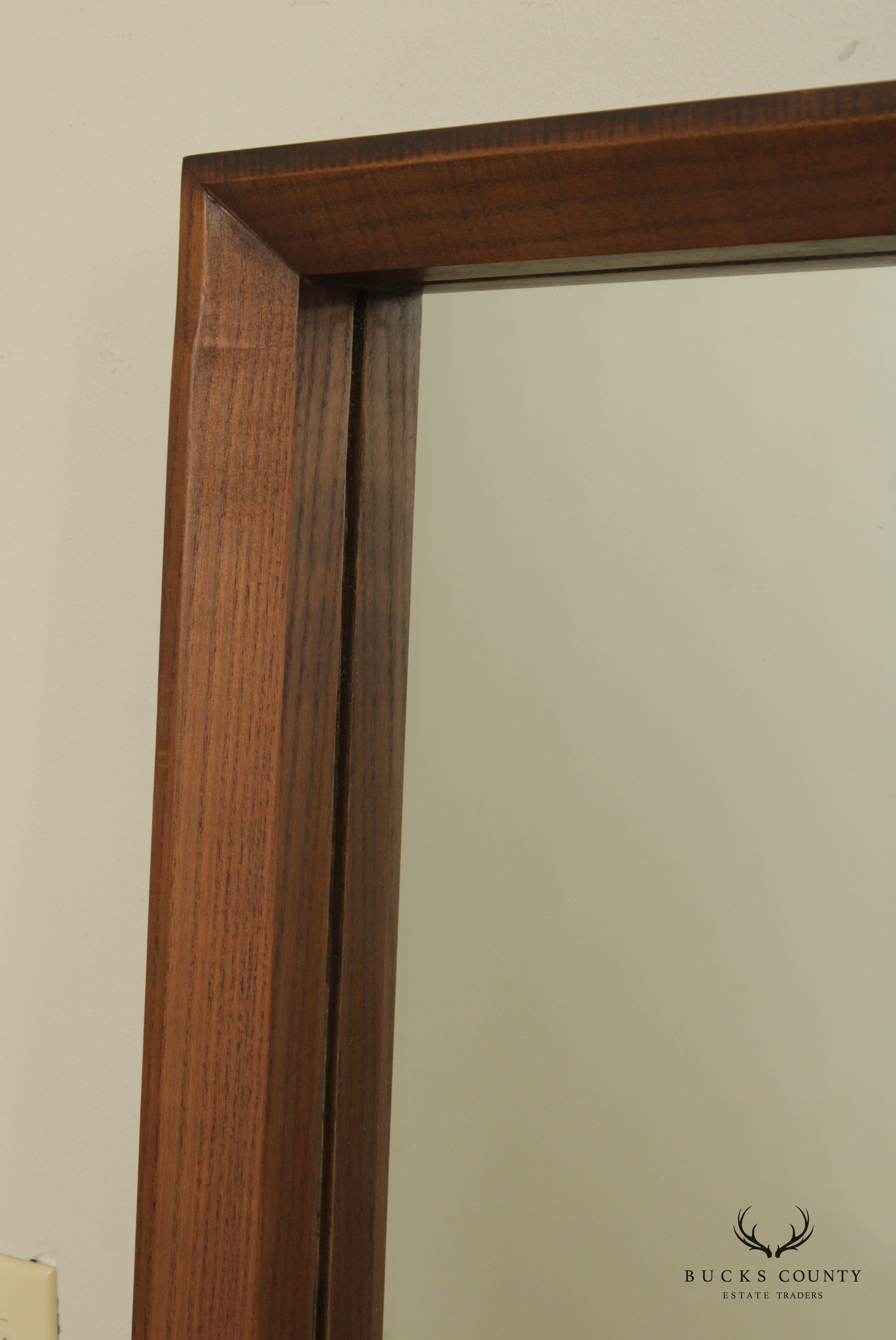 Mid Century Modern Walnut Double Wall Mirror