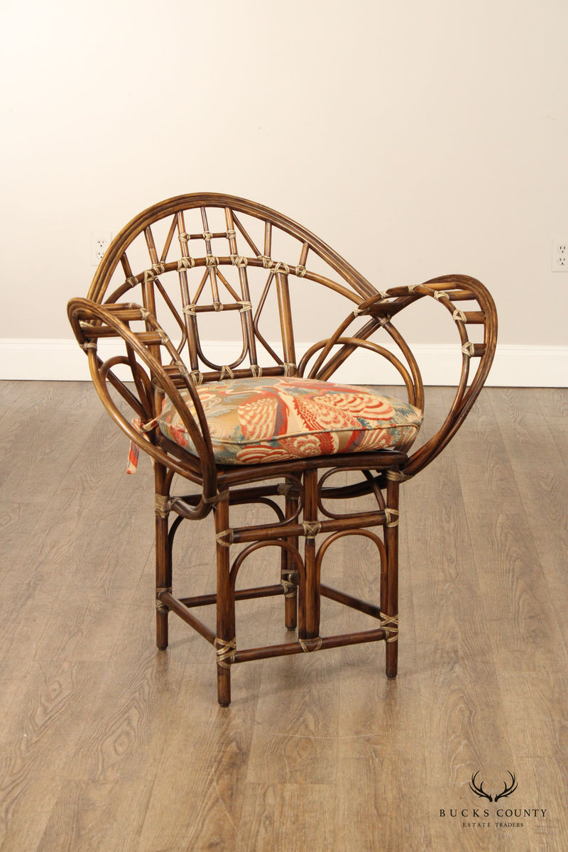 McGuire Vintage Bent Bamboo 'Butterfly' Armchair