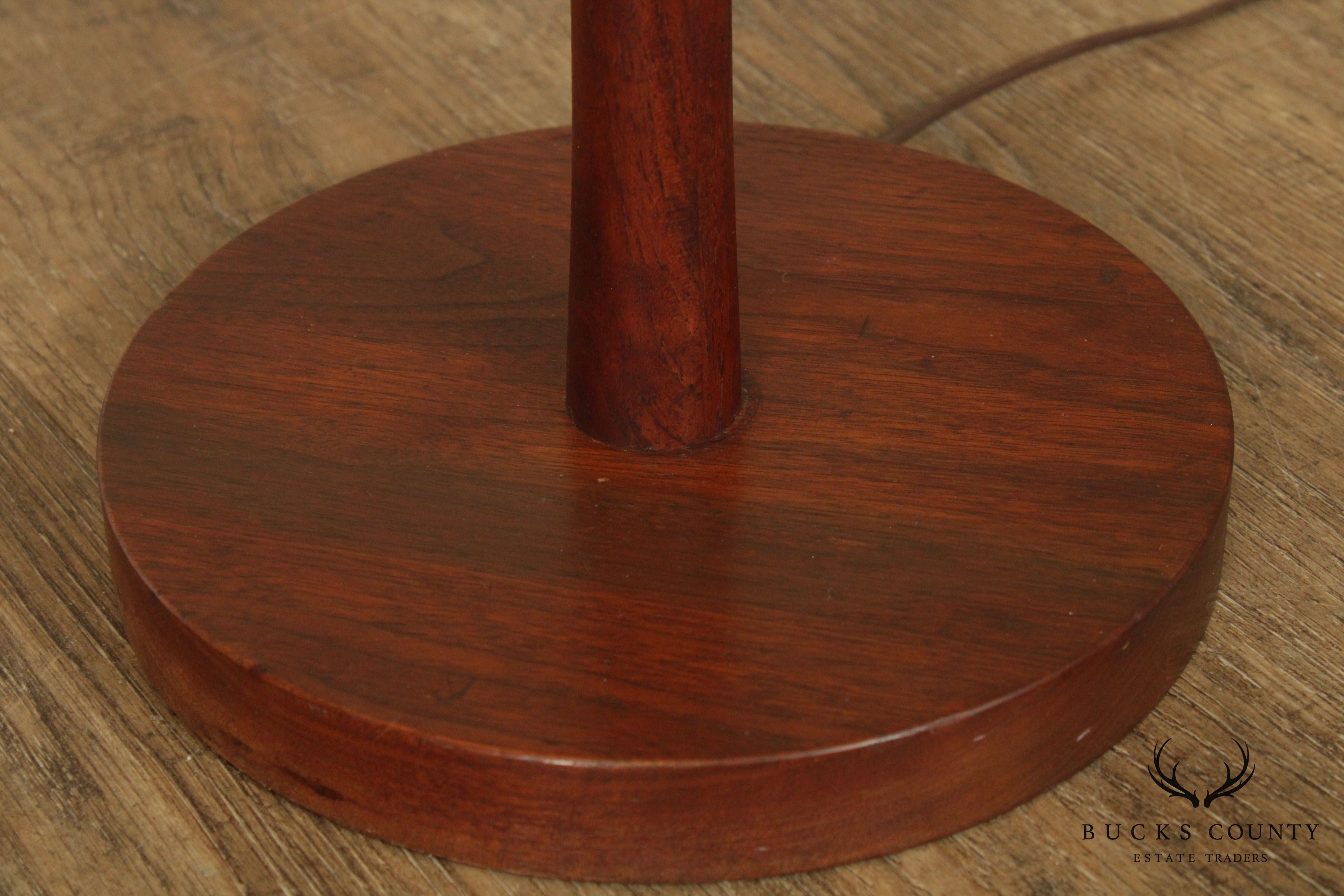 1960's Vintage Danish Modern Style Teak Floor Lamp