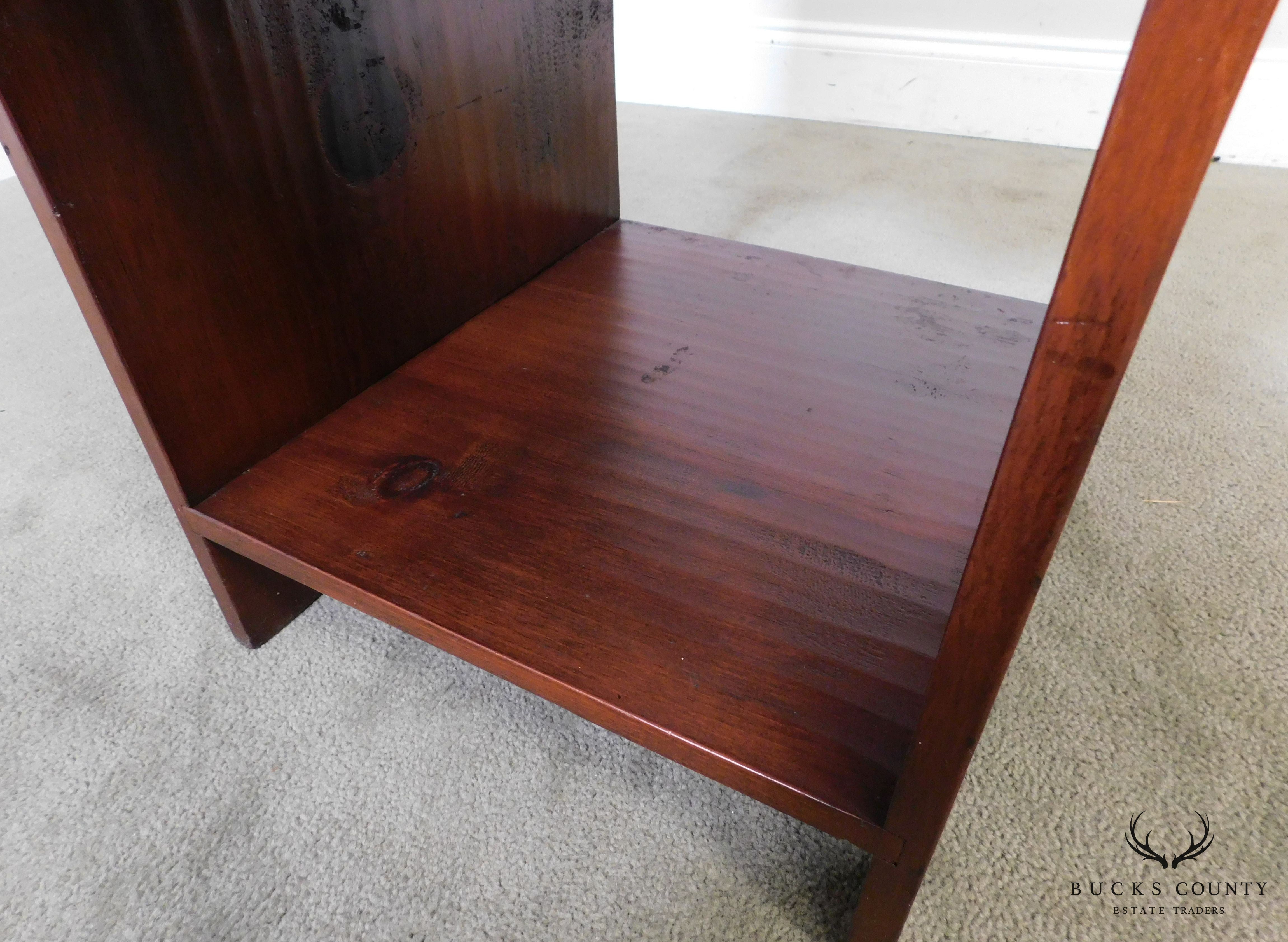 Country Pine Custom 2 Tier Side Table