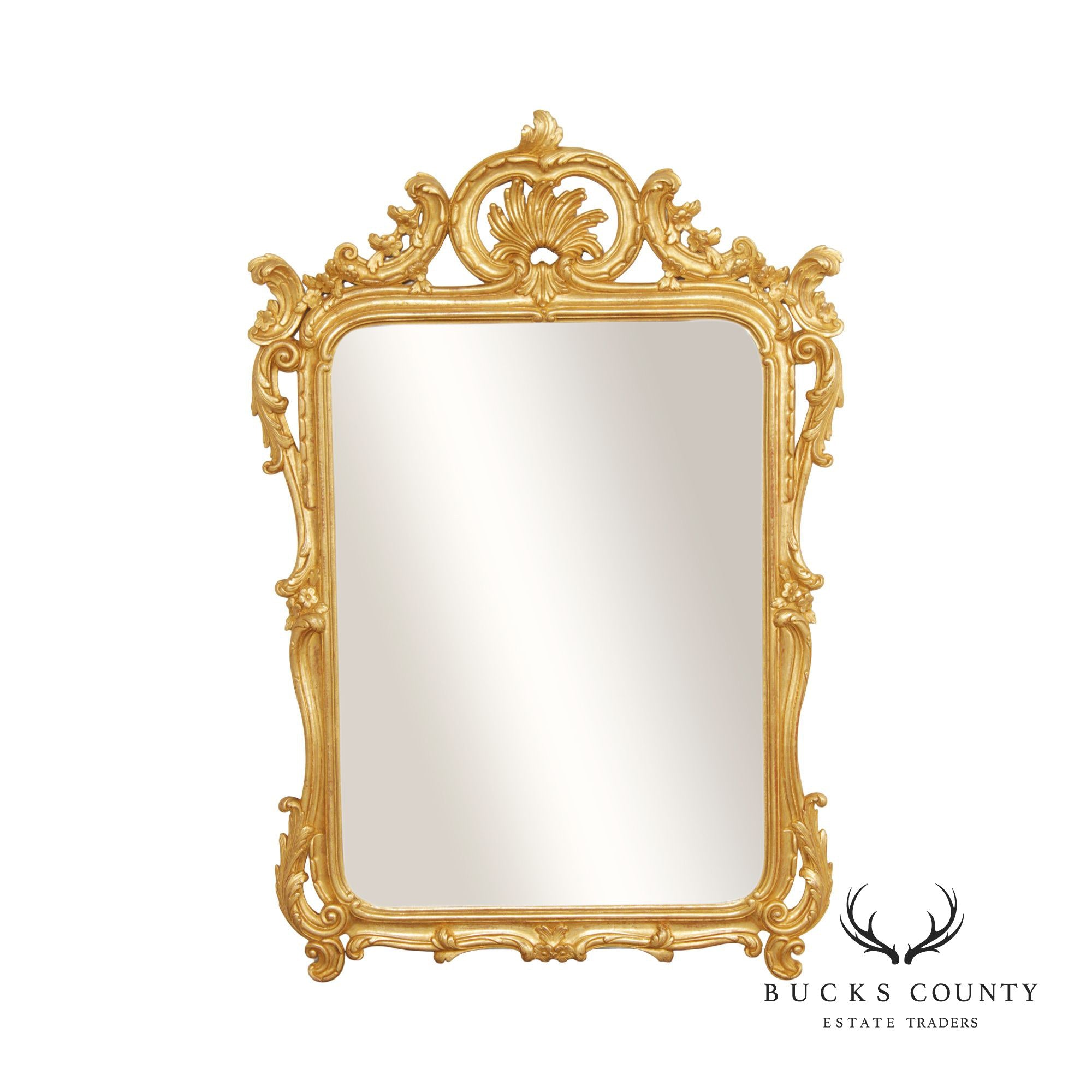 Italian Rococo Style Giltwood Wall Mirror