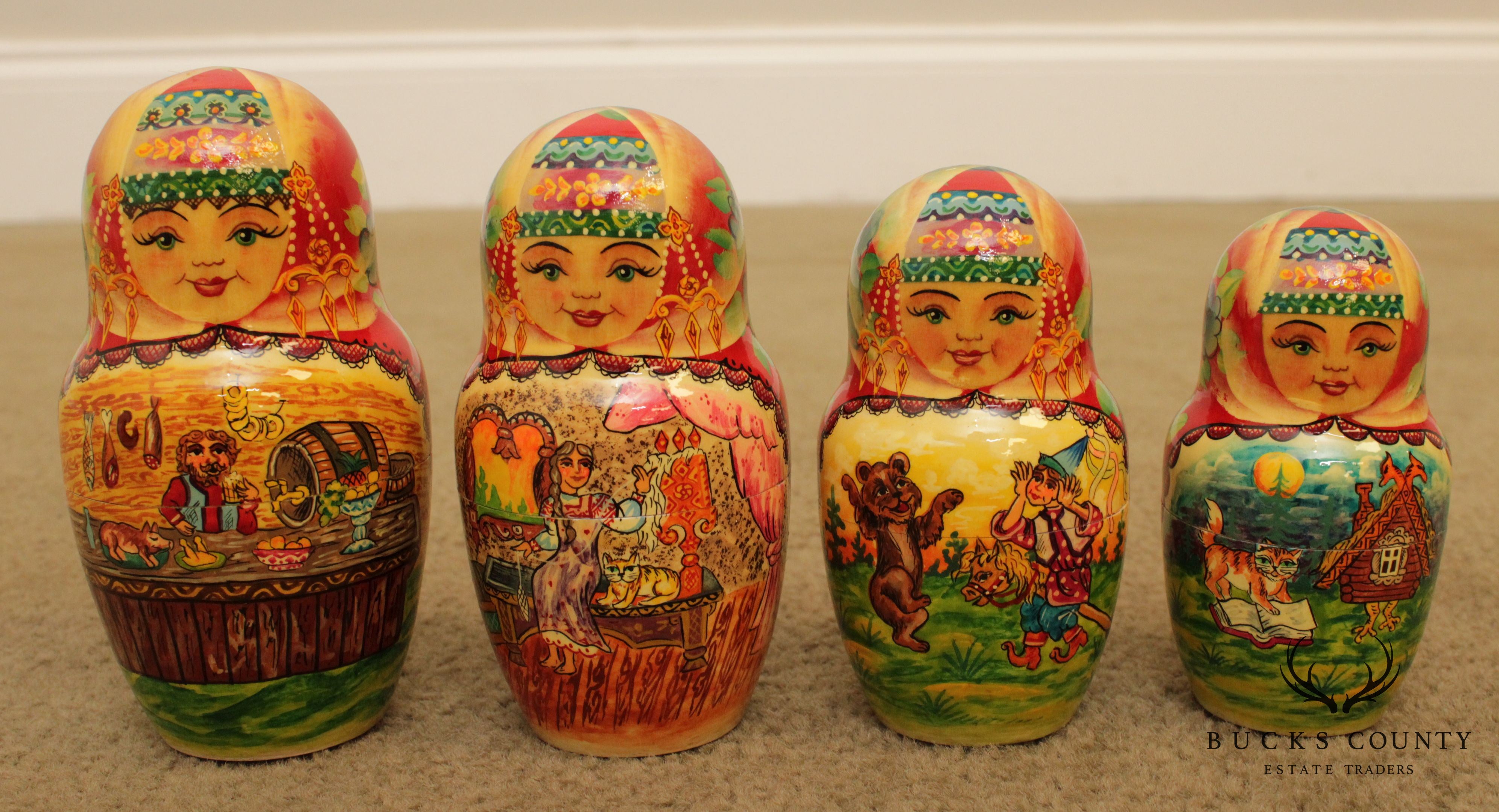 Russian Nesting Dolls 29 Pieces Artist Signed