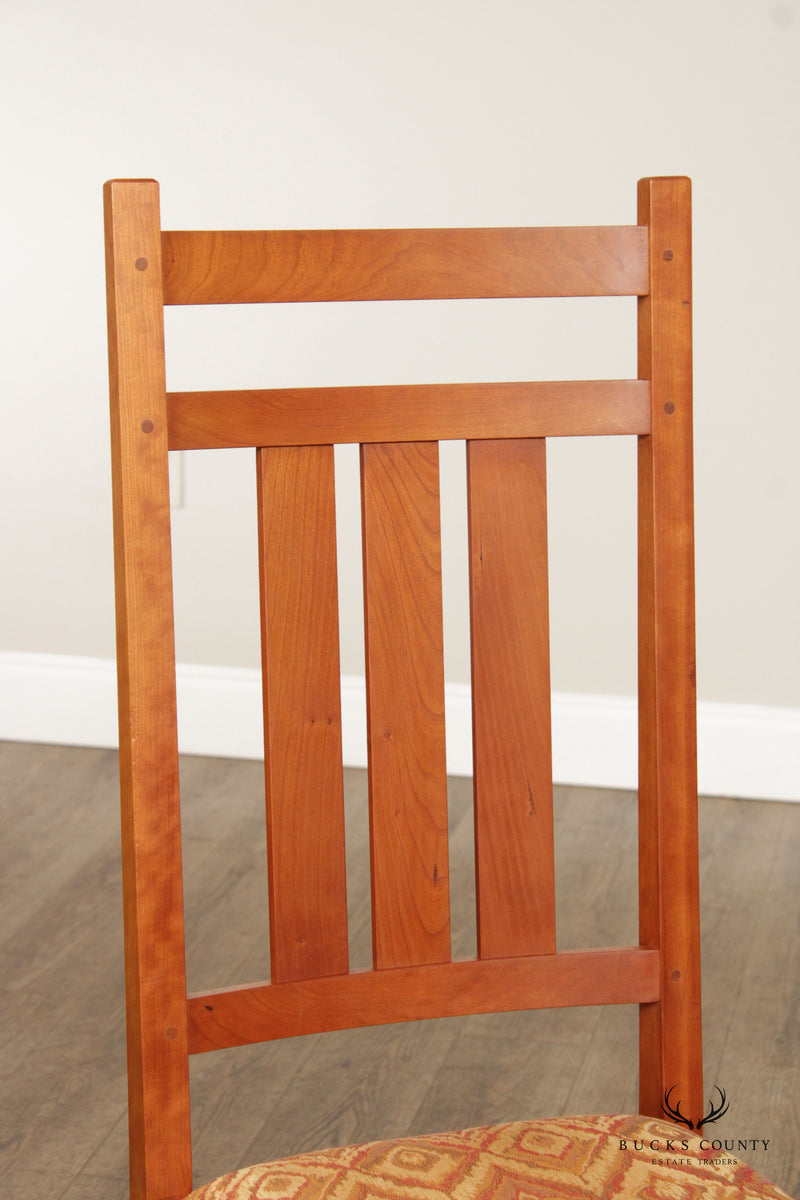 Stickley Mission Collection Cherry Set of Eight Harvey Ellis Dining Chairs
