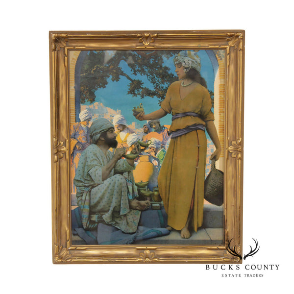 Maxfield Parrish Framed 'The Lamp Seller of Baghdad' Print
