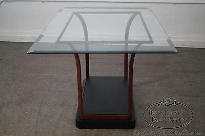 Design Institute of America Iron Base Glass Top Dining Table