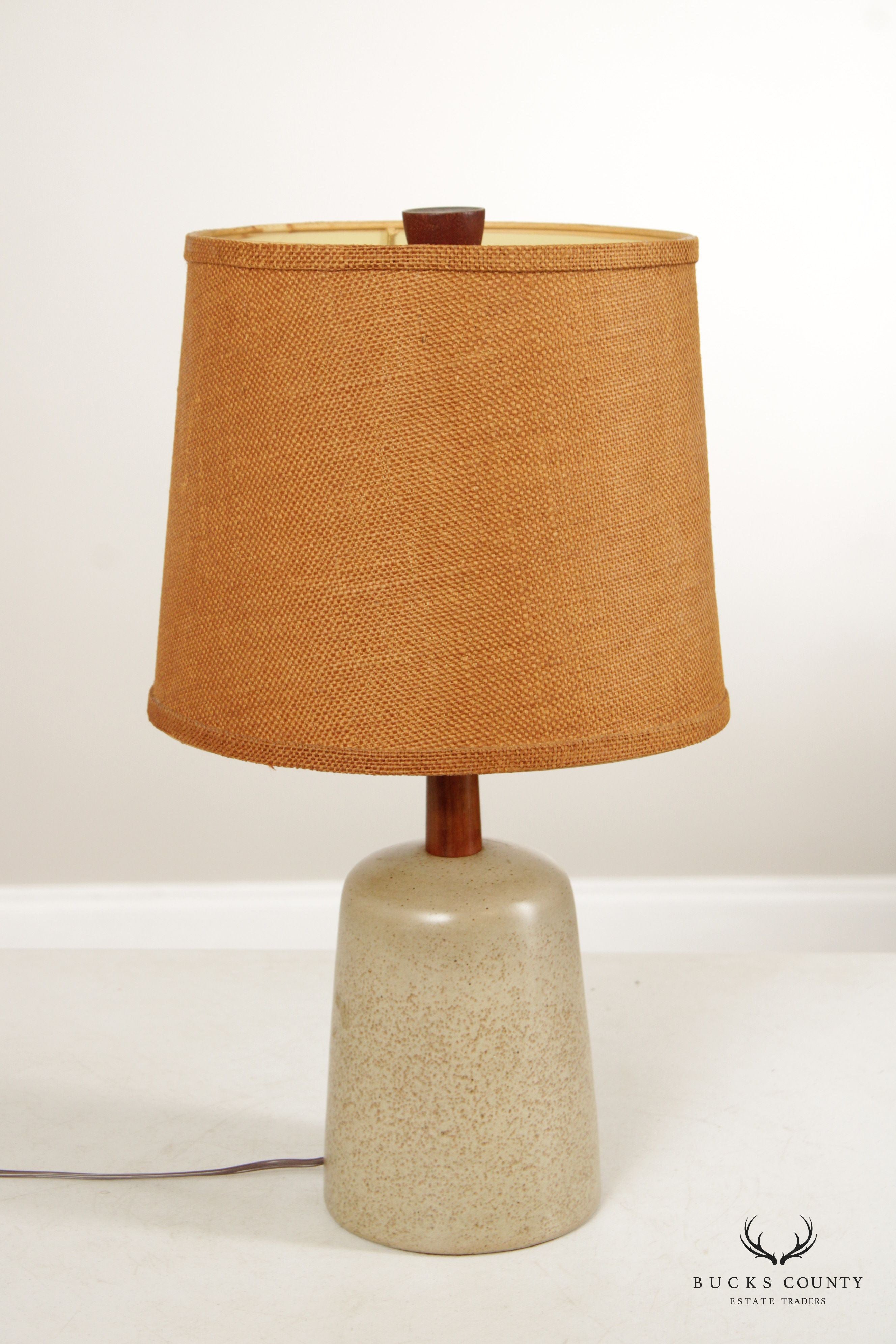 Jane and Gordon Martz Mid Century Modern Glazed Stoneware Table Lamp